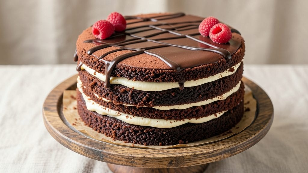 America's Test Kitchen Old Fashioned Chocolate Cake Recipe: Fudgy Layers and Toasted Walnut Crown