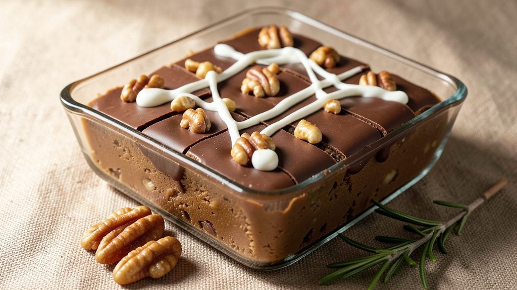 Baker's German Chocolate Fudge Recipe: Toasted Pecan-Cocoa Crunch With Fudgy Swirls