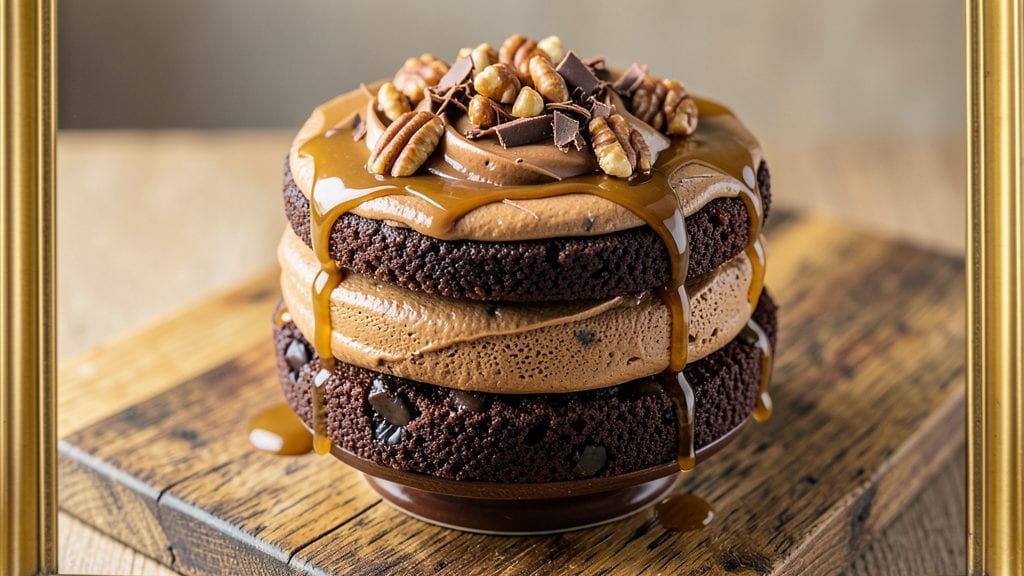 Baker's Semi-Sweet German Chocolate Cake Recipe: Toasted Pecan Swirls and Fudgy Layers