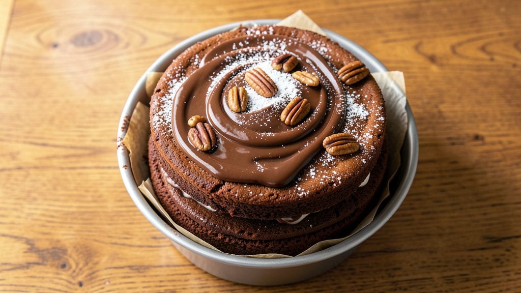 Barefoot Contessa's German Chocolate Cake Recipe: Toasted Pecan-Cocoa Crown With Fudgy Layers