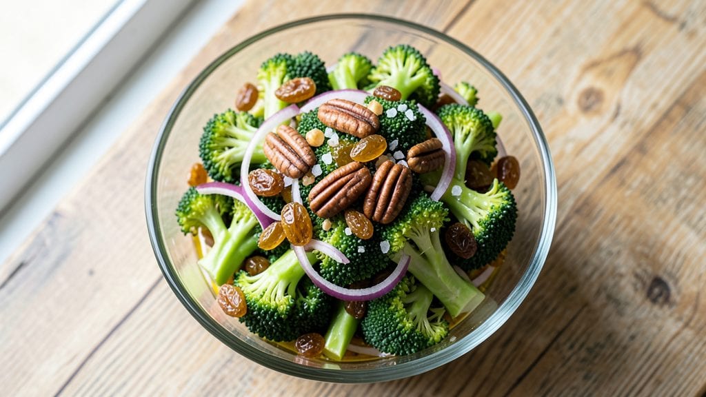Broccoli Raisin Nut Salad Recipe: Sweet-Savory Crunch in 15 Minutes