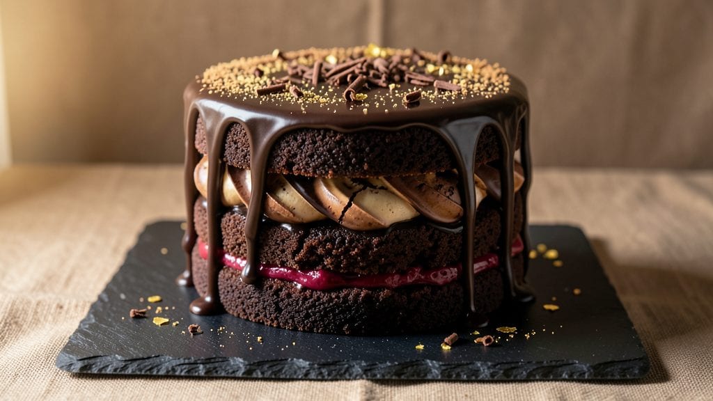 Cheesecake Factory Chocolate Tower Truffle Cake Recipe: Layers of Fudgy Richness and Toasted Pecan Crown