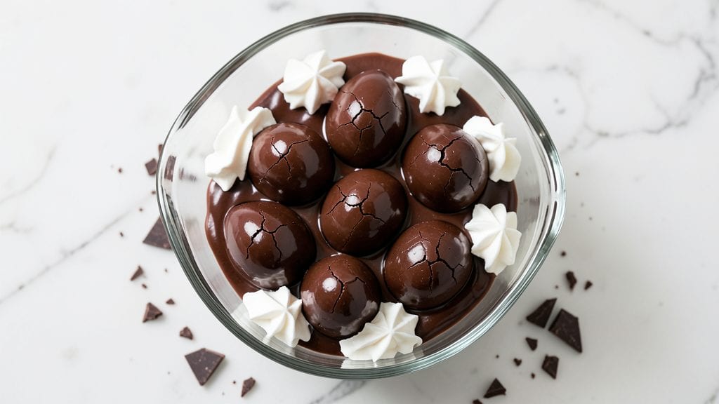 Chocolate Egg Recipe: Silky Ganache-Filled Breakfast Delight