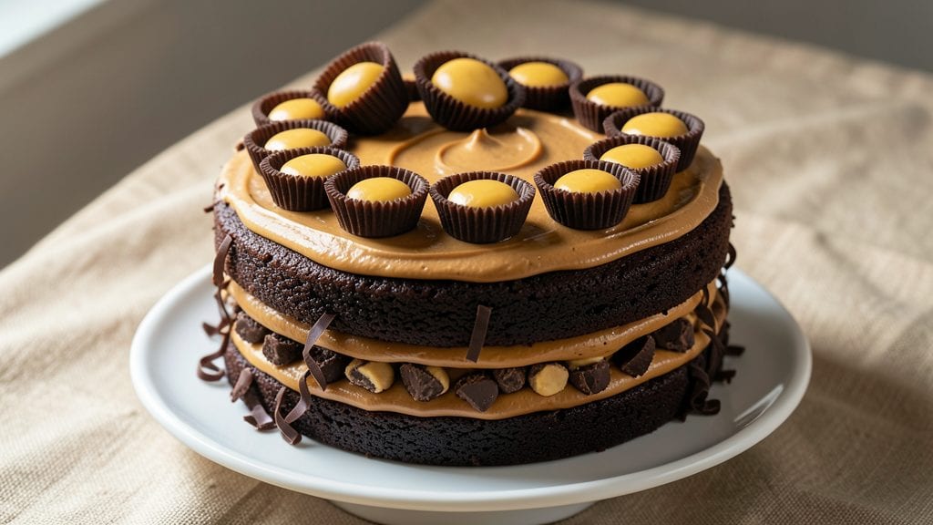 Chocolate Reese's Cake Recipe: Fudgy Layers With Nutty Crunch and Hidden Vanilla Boost