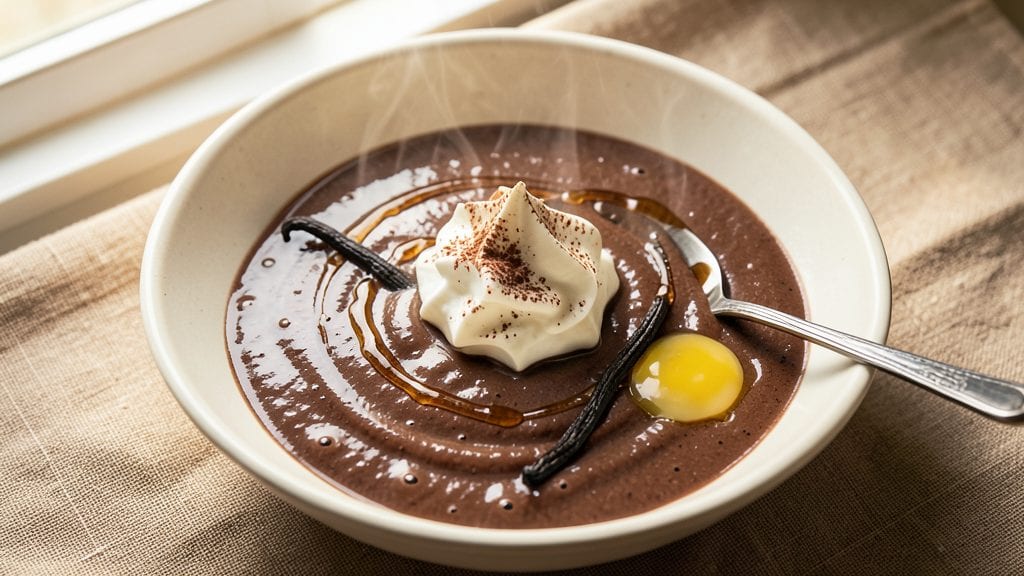 Chocolate Rice Porridge Recipe: Warm, Silky Dessert With Toasted Cocoa Crunch