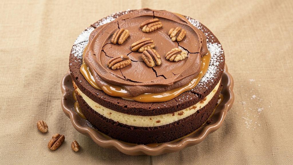 Hershey's German Chocolate Cake Recipe: Pecan-Cocoa Crunch With Fudgy Layers