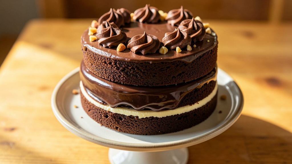 Hershey's Perfectly Chocolate Chocolate Cake Recipe: Triple-Layered Richness With Hershey's Bar Filling