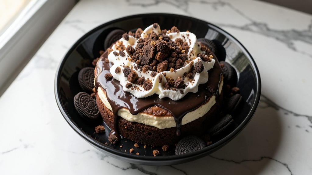 Oreo Cheesecake Chocolate Cake Recipe: Triple-Layered Magic With Crunchy Bites