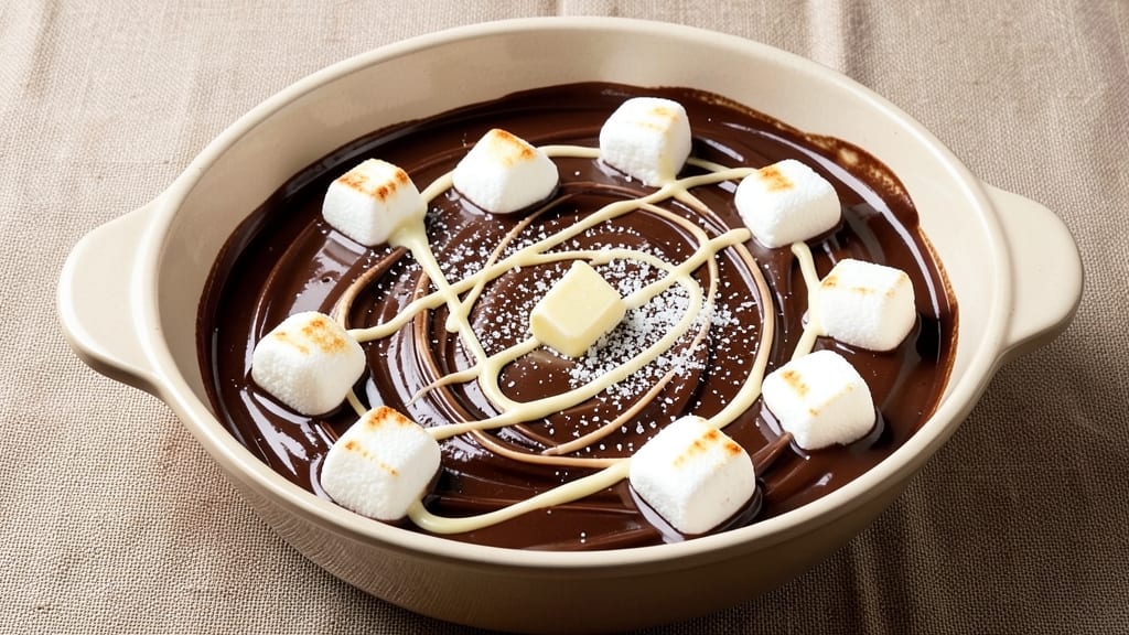 Pot Chocolate Recipe: Velvety Ganache With Toasted Marshmallow Crunch