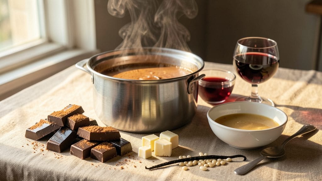 Traditional Chocolate Fondue Recipe: Swiss-Style Dipping Luxury With Warm Spiced Wine